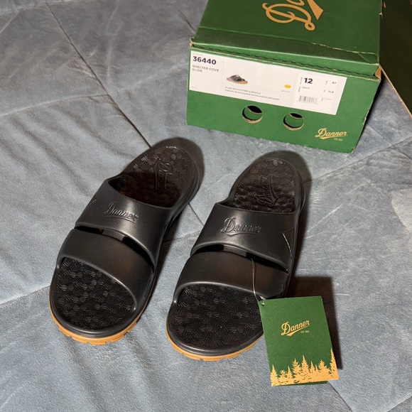 Danner Black and Tan Slide Sandals for Men - Picture 1 of 4